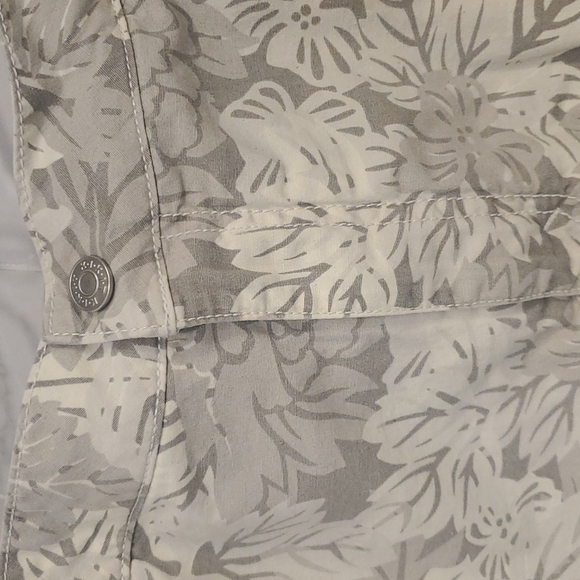 Kikit Jeans skorts size 14 floral tropical print - Picture 2 of 10